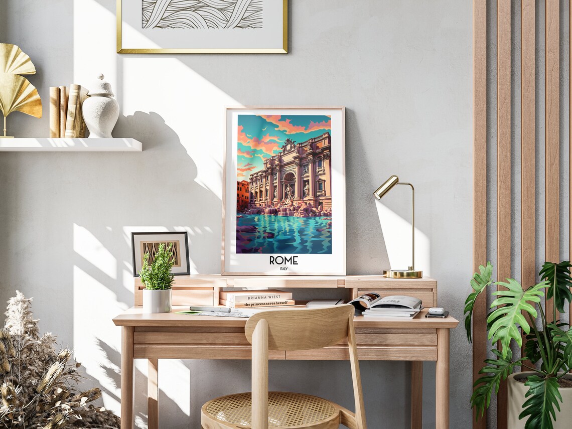 Rome Travel Poster, Italy Home Decor Print - Image 3