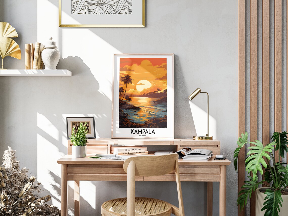Kampala Travel Poster, Uganda Home Decor - Image 3