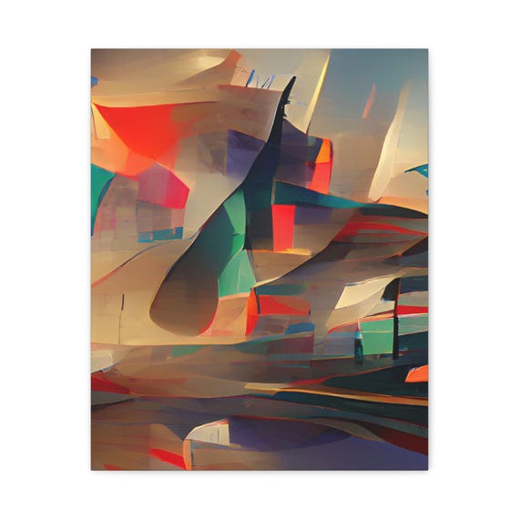 Abstract Matte Canvas Wall Art Modern Home Decor