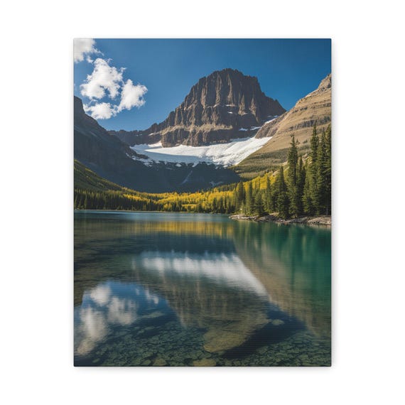 Mountain Lake Canvas Print Gallery Wall Art Home Decor