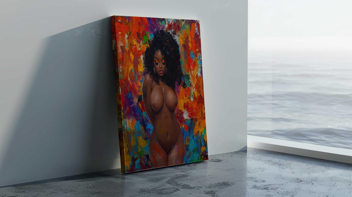 Nude Art, Sensual Wall Decor Art Print - Image 3