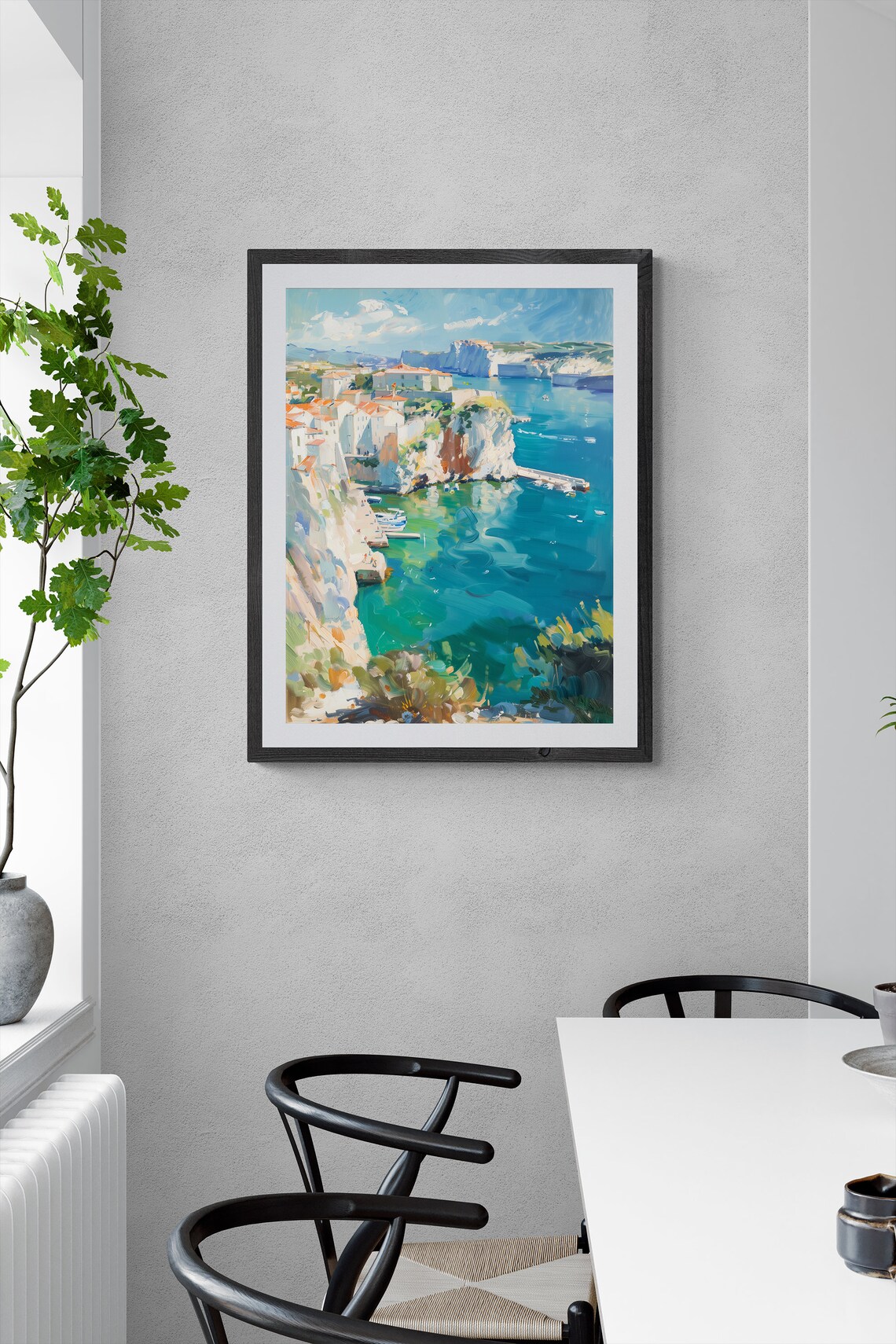Coastal Scenery Art Print, Nautical Cliffs Landscape - Image 3
