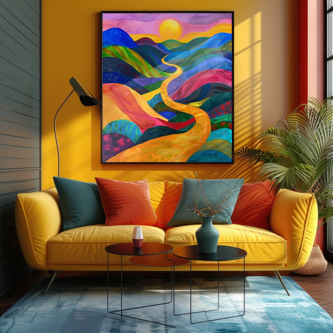 Surrealist Art Deco Landscape Print, Eclectic Decor - Image 3