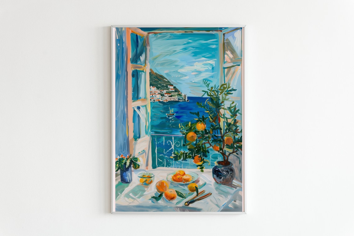 Henri Matisse Open Window Coastal View Art Print