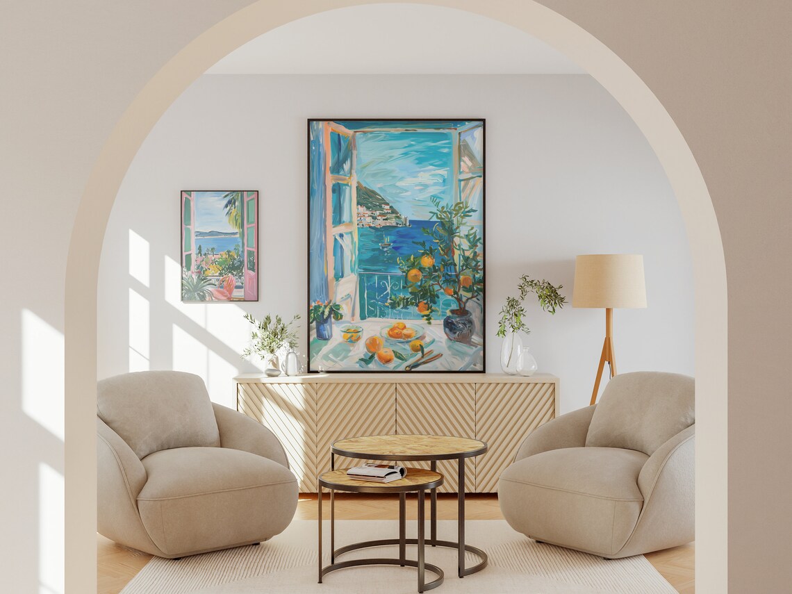 Henri Matisse Open Window Coastal View Art Print - Image 3