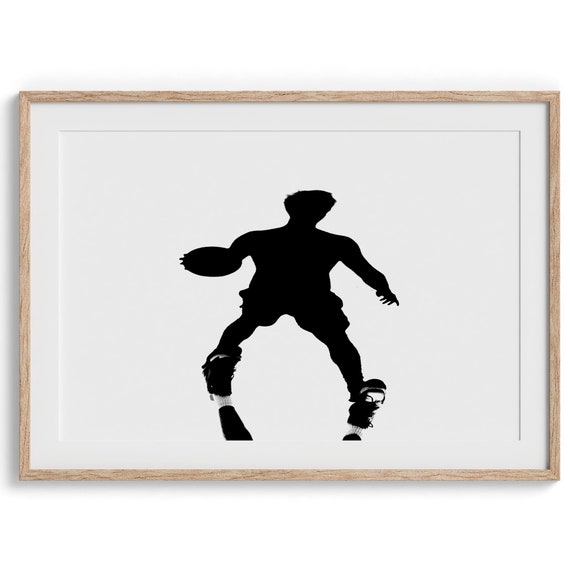 Basketball Player Fine Art Photography Print Black And White Sports Wall Art Framed Or Unframed Abstract Poster For Teen Or Office Room