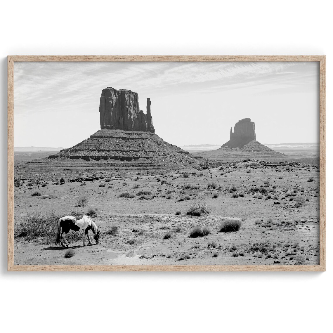 Western Desert Horse, Americana Western Art Print - Image 2