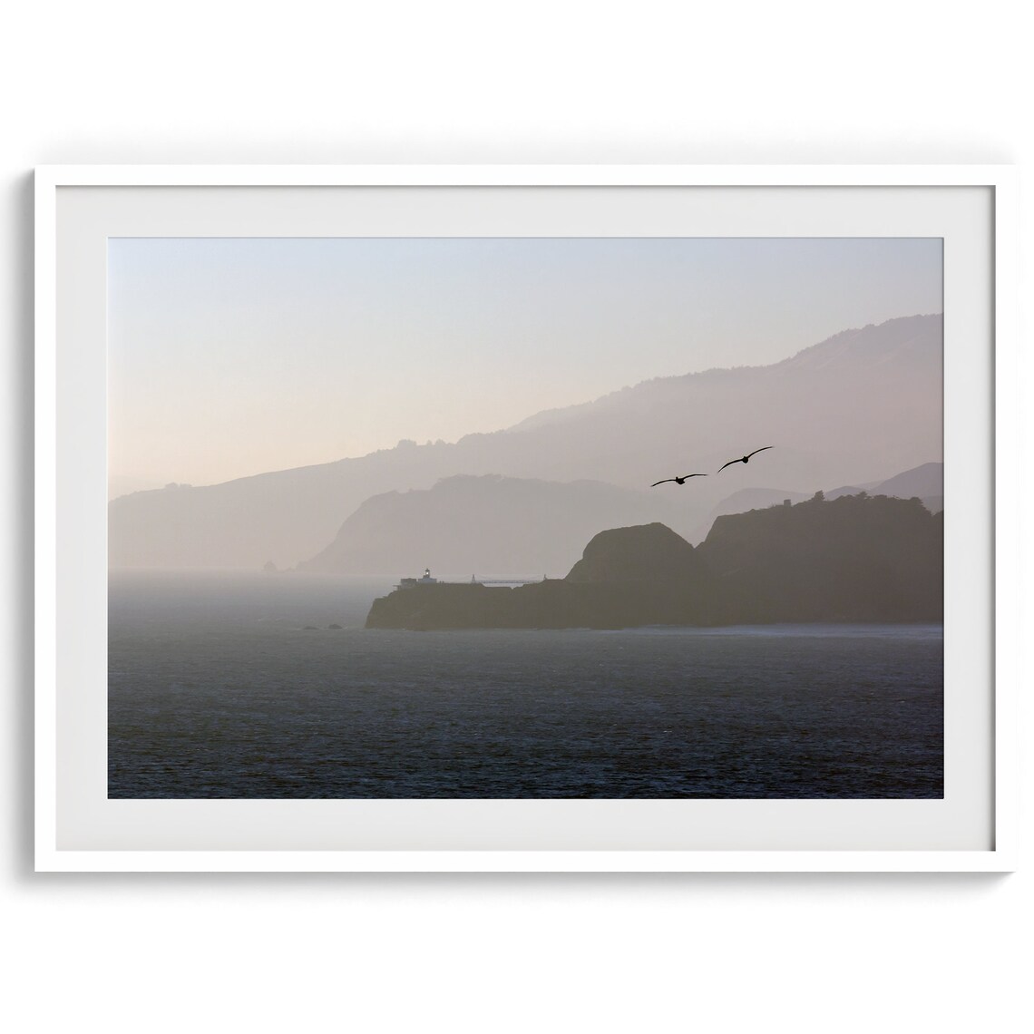 California Coastal Ocean Travel Poster, West Coast Seascape - Image 2