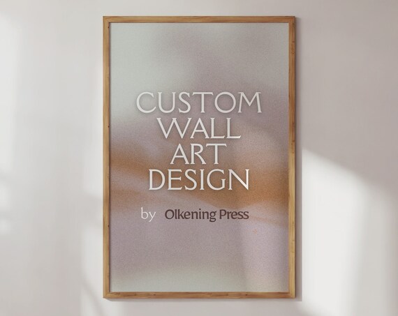 Custom Wall Art Design Service Placeholder Graphic by Olkening Press