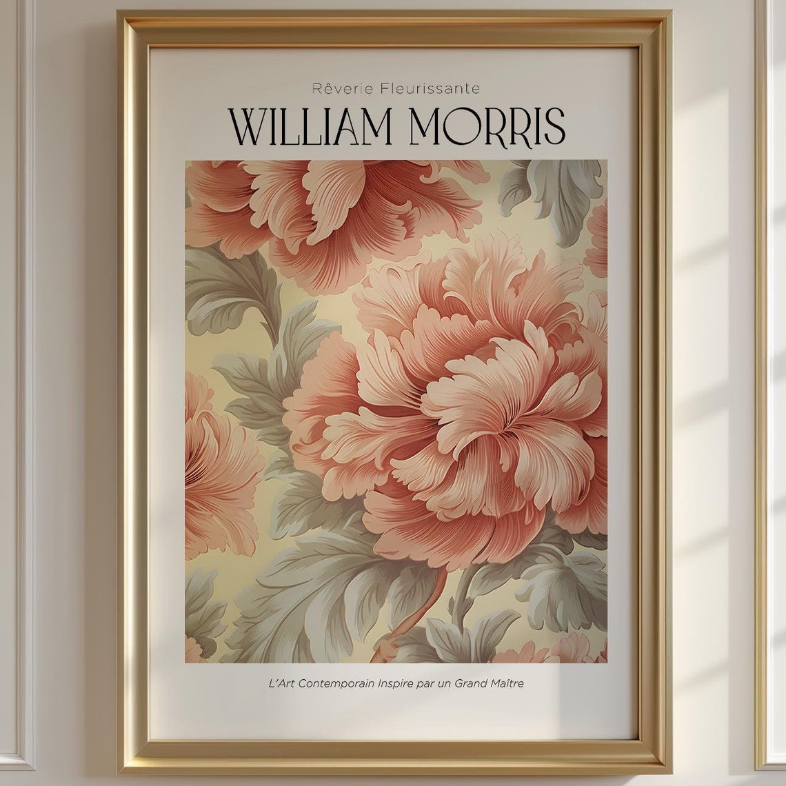 William Morris Botanical Print, Vintage Poster