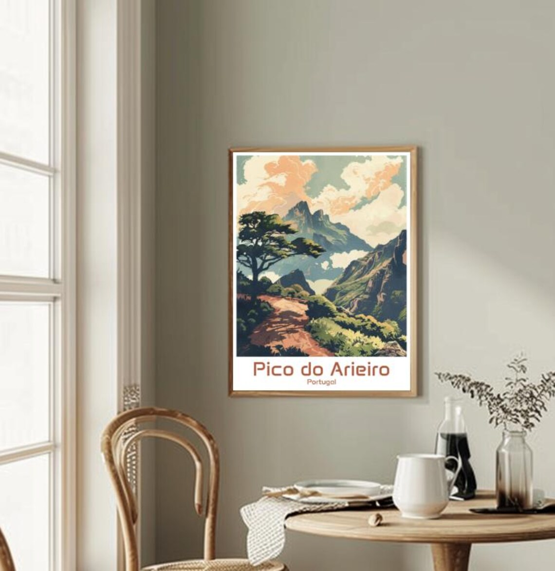 Pico Do Arieiro Portugal Mountain Trail Peak Landscape Poster - Image 2