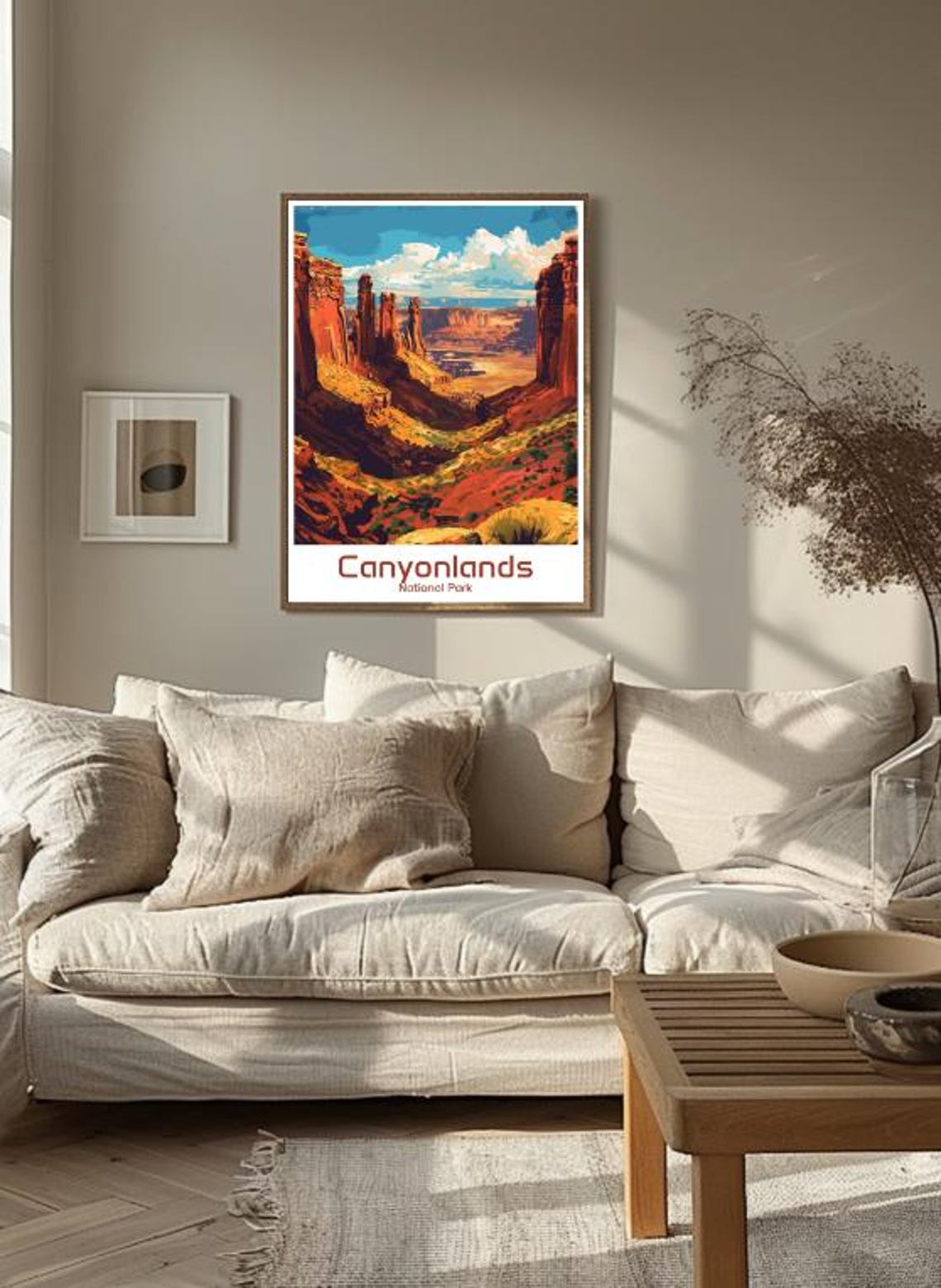 Canyonlands National Park Travel Posterutah Desert Wall Art Red Rock Canyon Landscape Print Nature Decor Hiking Adventure Usa Travel Gift - Image 3