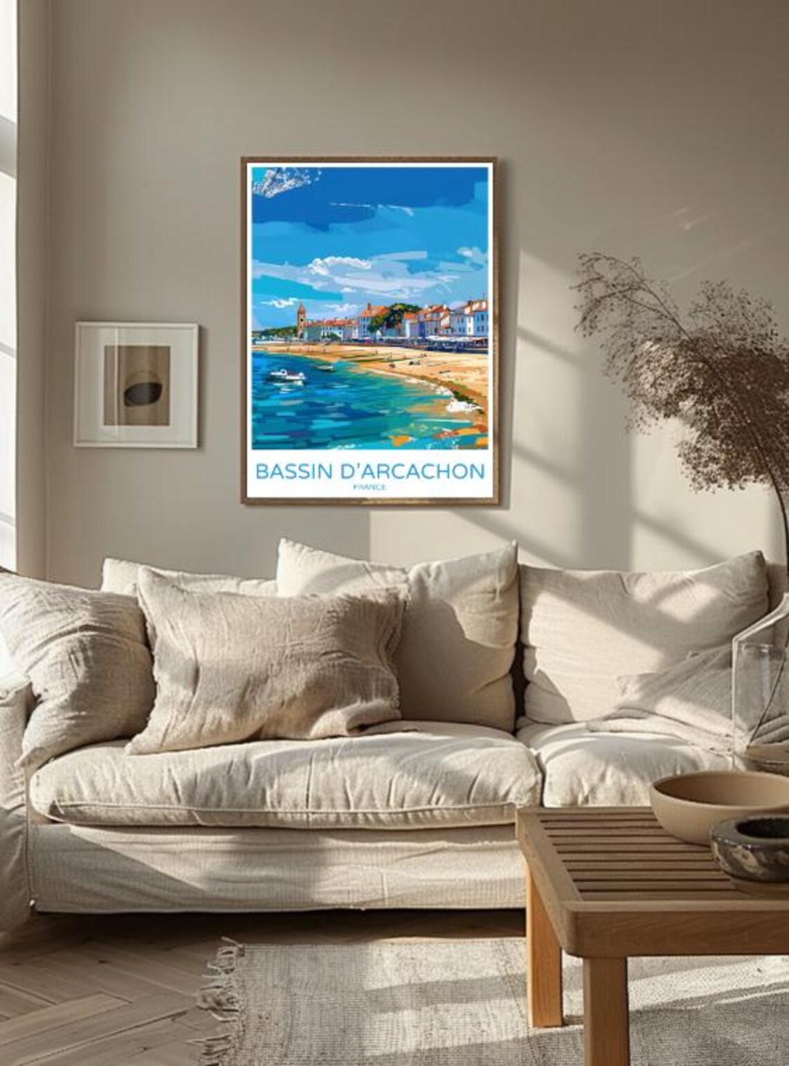 Bassin d'Arcachon France Beach Town Harbor Sunny Coastal Travel Poster - Image 3