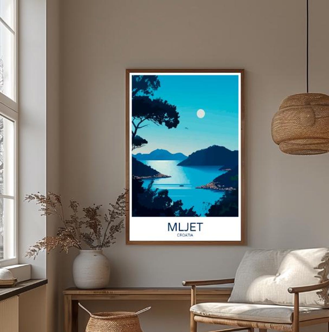 Mljet National Park Croatia Travel Poster Scenic Wall Art Of Lush Forests And Crystal Clear Lakes Croatia Travel Print Nature Decor - Image 3