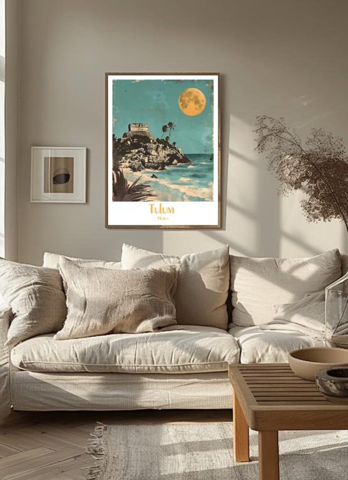 Tulum Mayan Ruins on Rocky Cliffs Above the Caribbean Sea Poster - Image 3