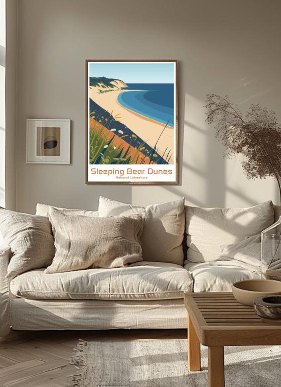 Sleeping Bear Dunes National Lakeshore Bay Beach Wildflowers Poster - Image 3