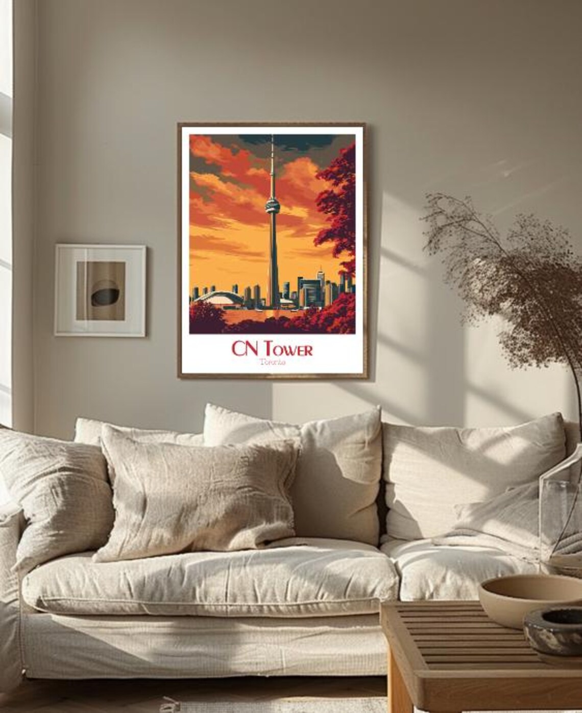 CN Tower Rising Over the Downtown Toronto Skyline Sunset Poster - Image 3