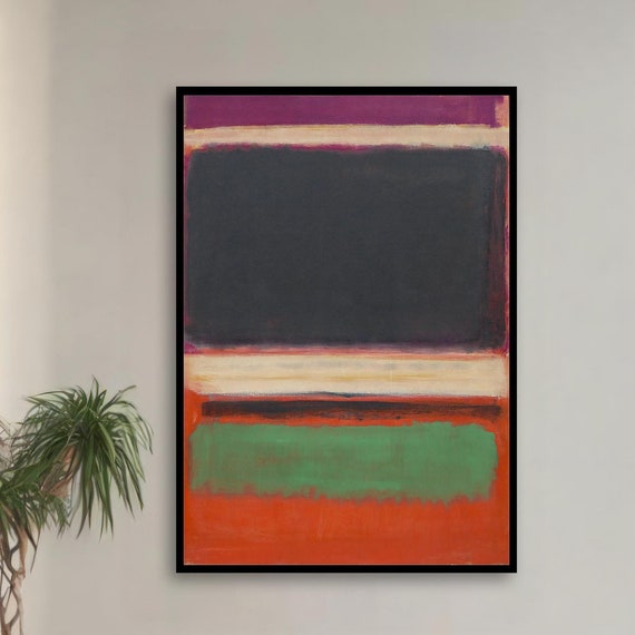 Mark Rothko Colorful Abstract Art Minimalist Painting Modern Wall Decor Contemporary Home Art Unique Gift Homeart Framed