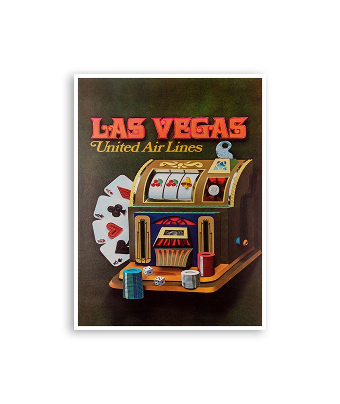 Las Vegas Travel Poster, Abstract Modern Home Decor