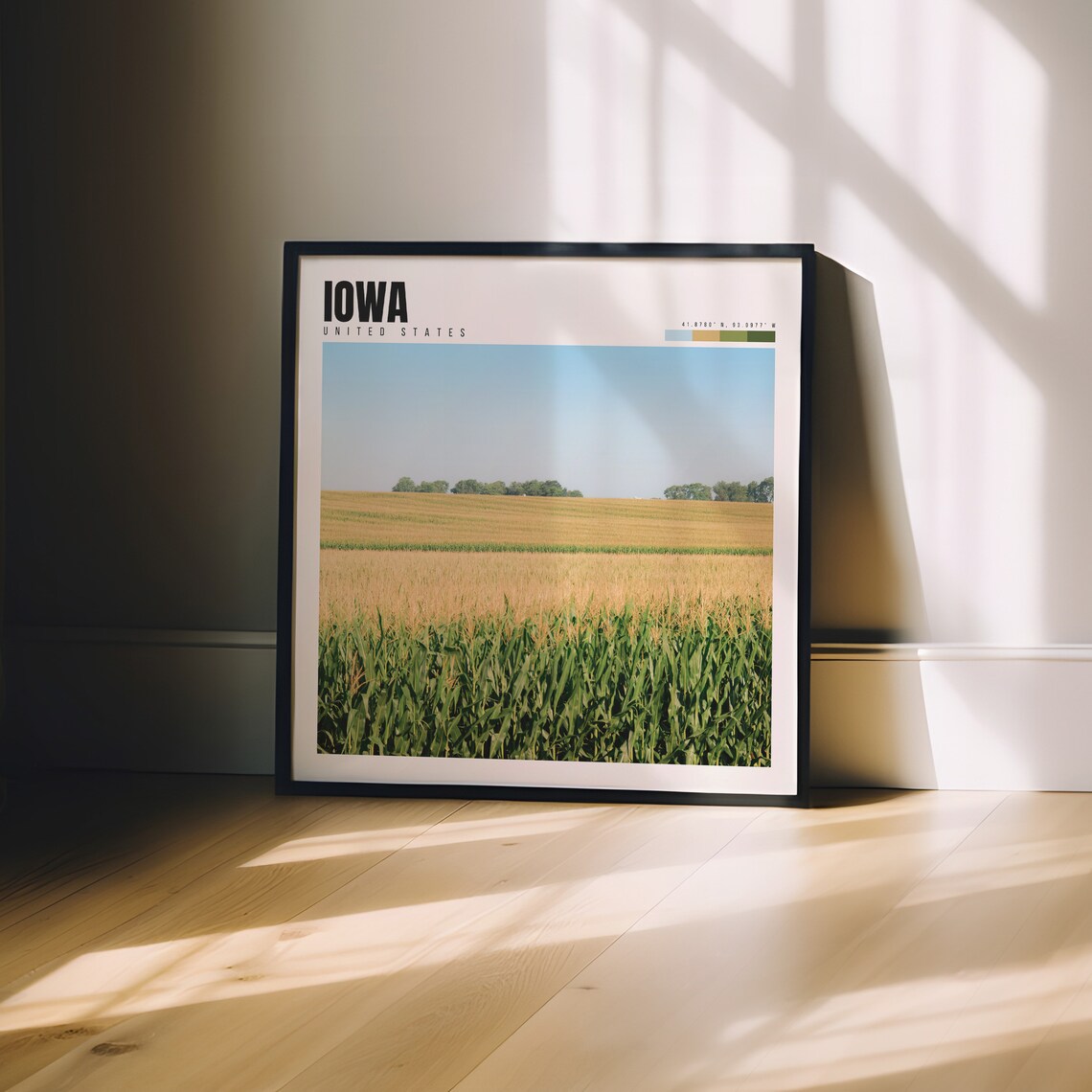Iowa Travel Poster, State Home Decor Art Print - Image 3