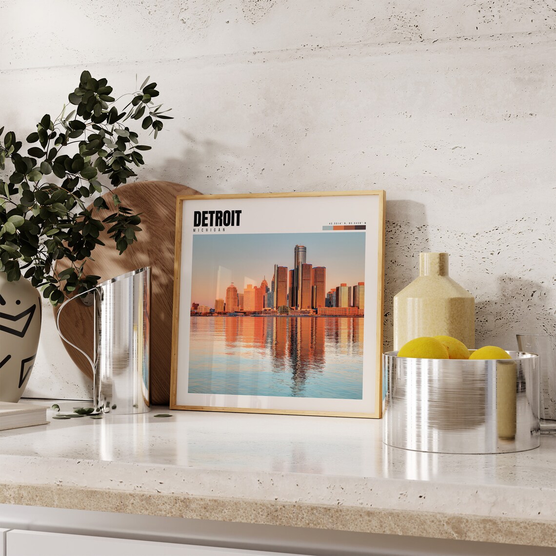 Detroit, Michigan Photography Poster Art Print - Image 4