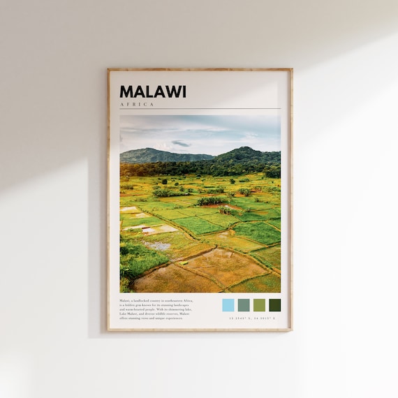 Malawi Print Malawi Africa Poster Malawi Wall Art Malawi Artwork Malawi Photo P 080