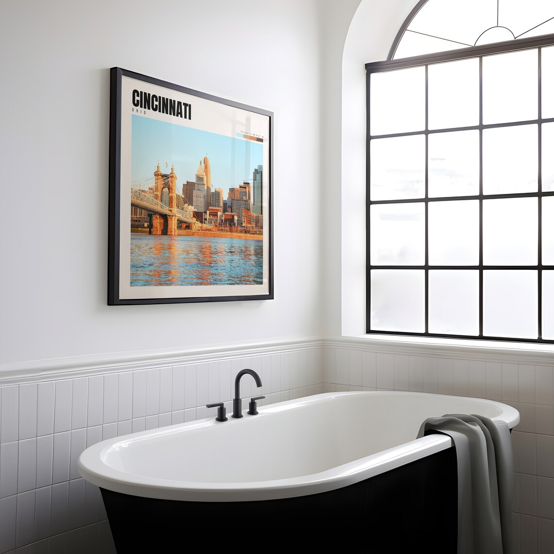Cincinnati Ohio Poster, City Photography Art Print - Image 2