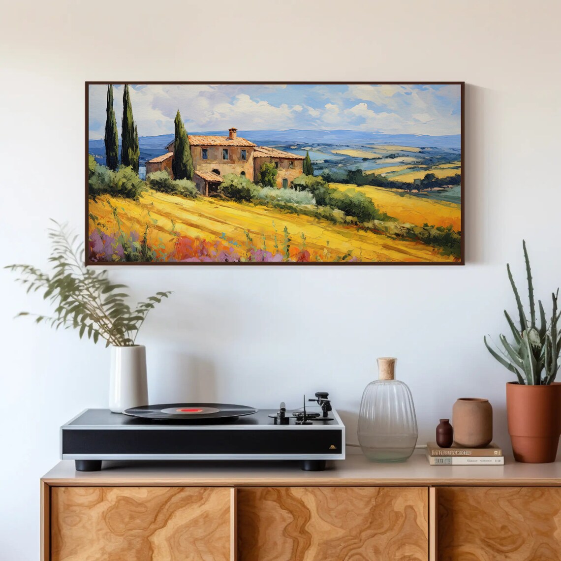 Tuscany Fields Art Print, Italian Landscape Wall Decor - Image 2