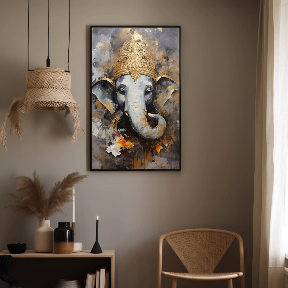 Ganesha Hindu God Indian Wall Decor Art Print - Image 2