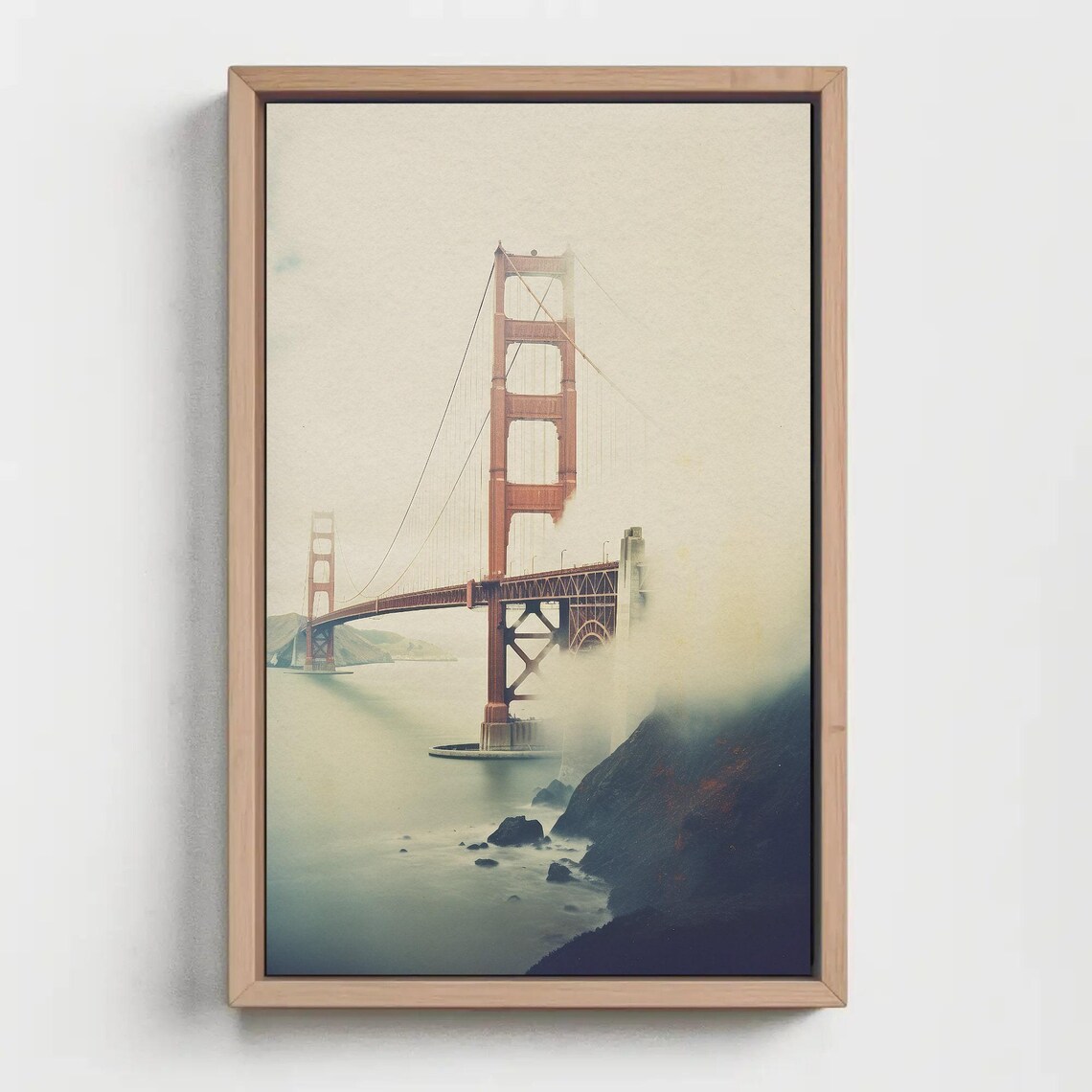 Golden Gate Bridge Vintage Travel Poster, San Francisco - Image 5