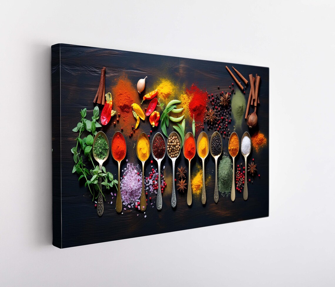 Herbs And Spices Kitchen Decor Art Print - Image 5