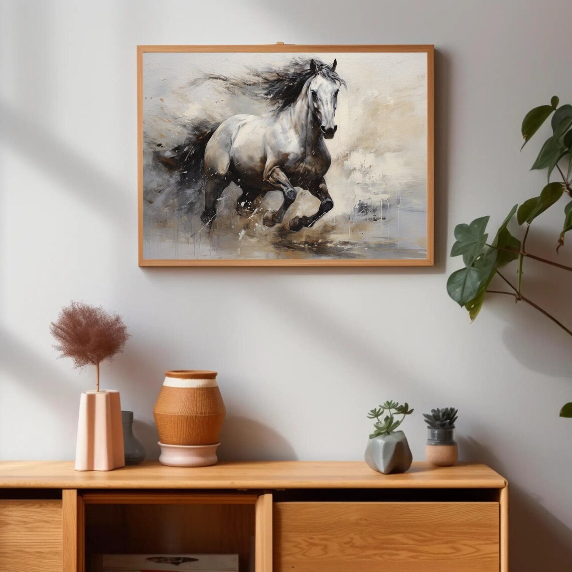 Horse Abstract Art Print, Living Room Wall Decor - Image 4