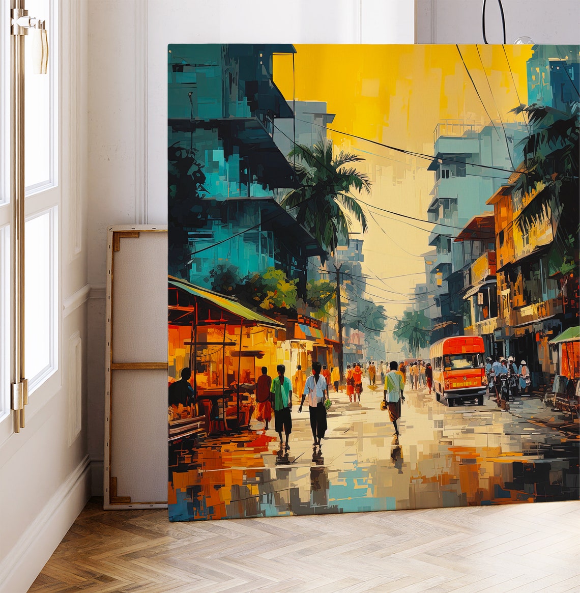 Bangladesh Street Art Dakha Art Print Bangladesh Wall Decor Bangladesh Painting Bangladeshi Home Decor - Image 2