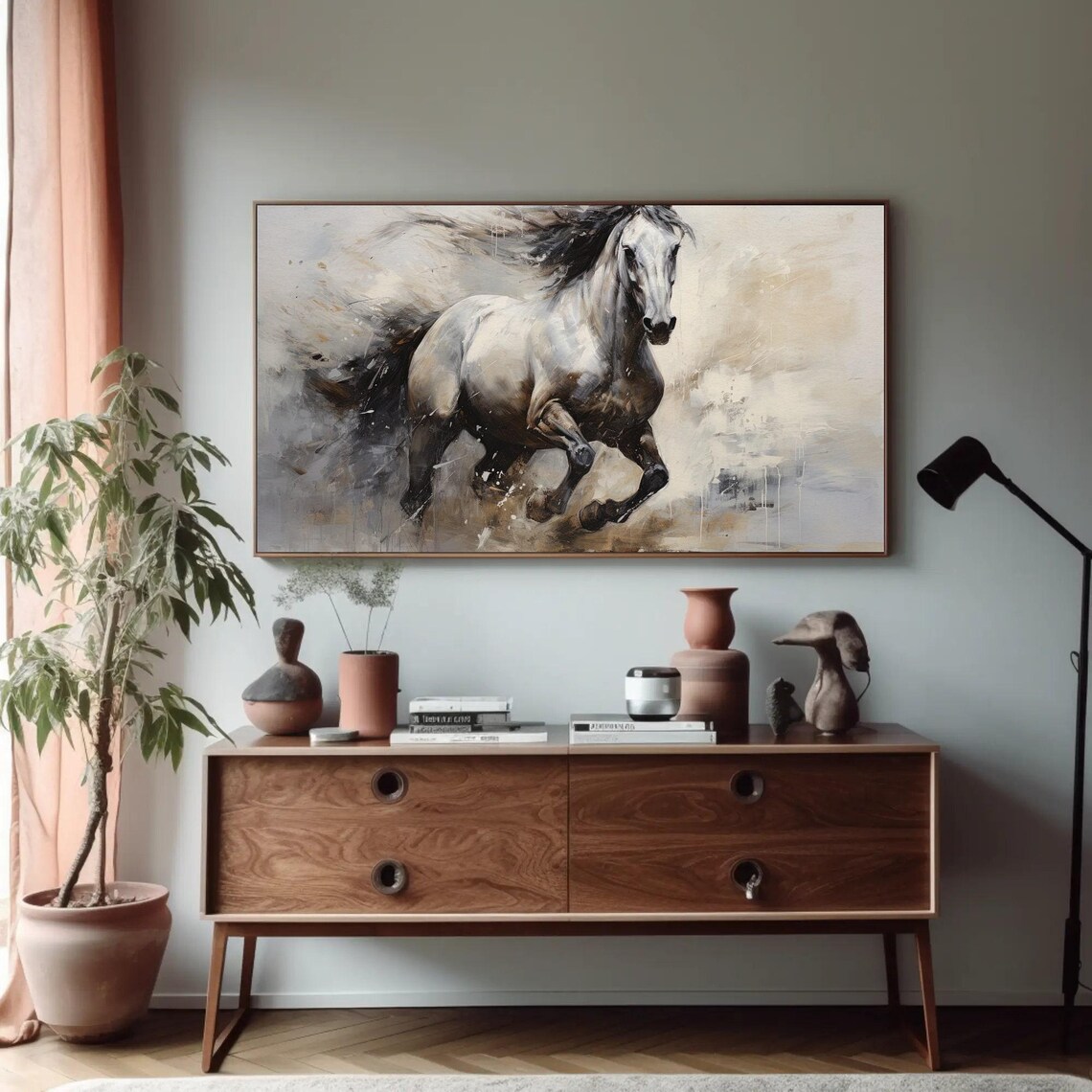 Horse Abstract Art Print, Living Room Wall Decor - Image 5