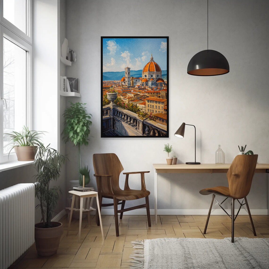 Florence Italy Cathedral Dome Terrace View Travel Wall Poster - Image 3