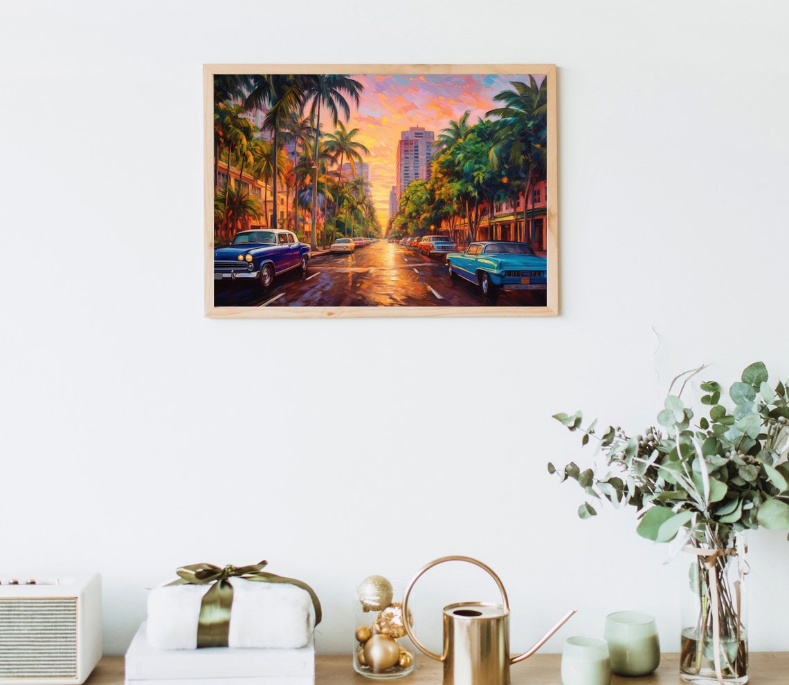 Hawaii Art Honolulu Travel Poster Hawaiian Art Honolulu Print Hawaii Travel Poster Hawaiian Oil Painting Home Decor - Image 4