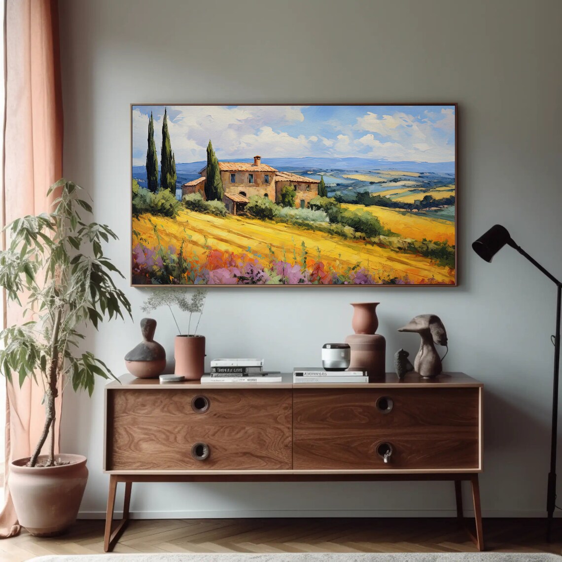Tuscany Fields Art Print, Italian Landscape Wall Decor - Image 5