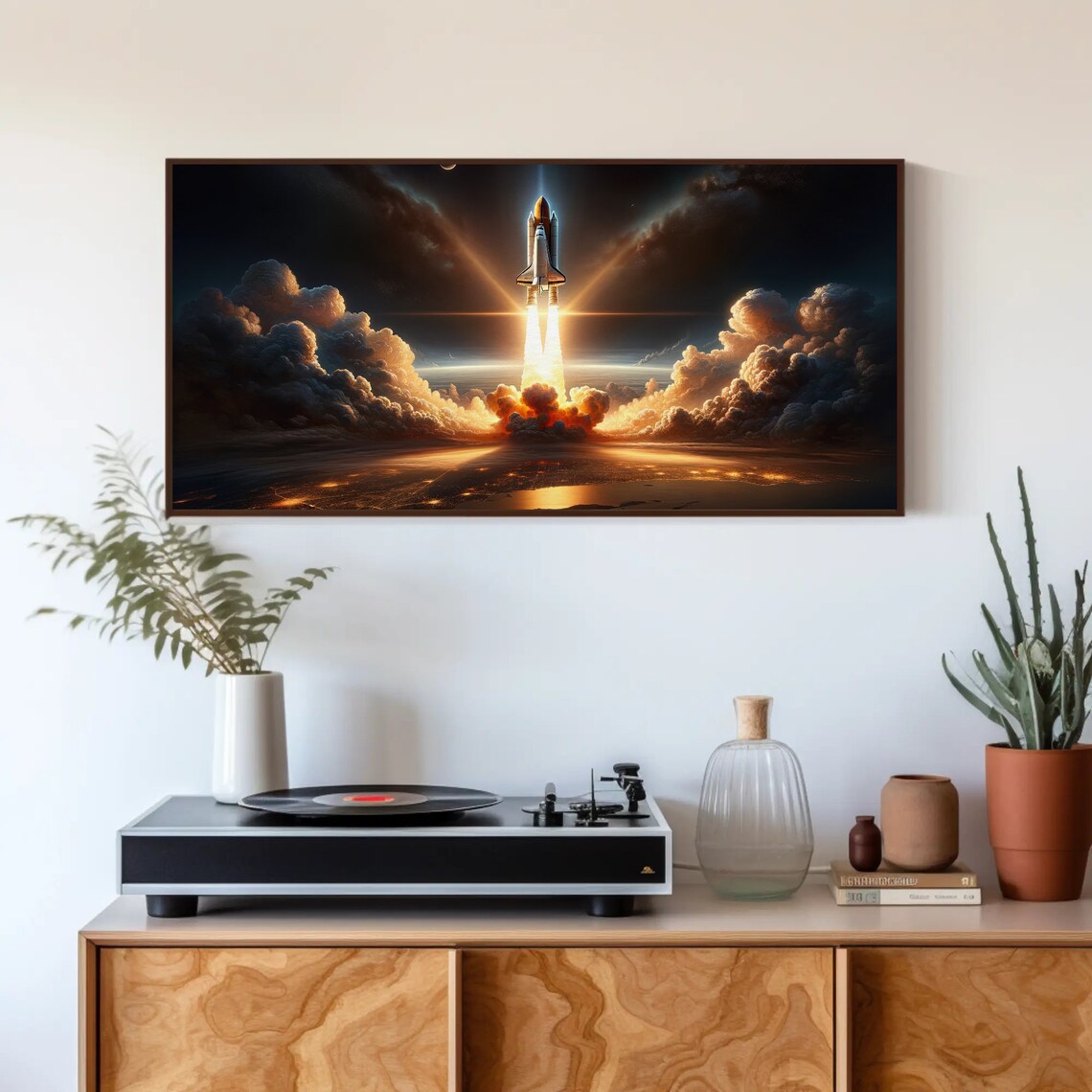Rocket Liftoff Into The Space, Space Launch Poster - Image 5
