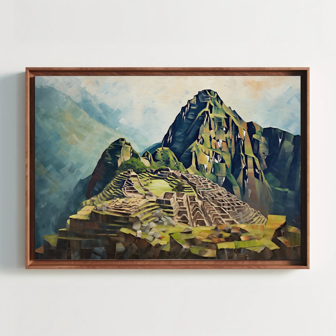 Machu Picchu Oil Painting, Peruvian Travel Art - Image 4