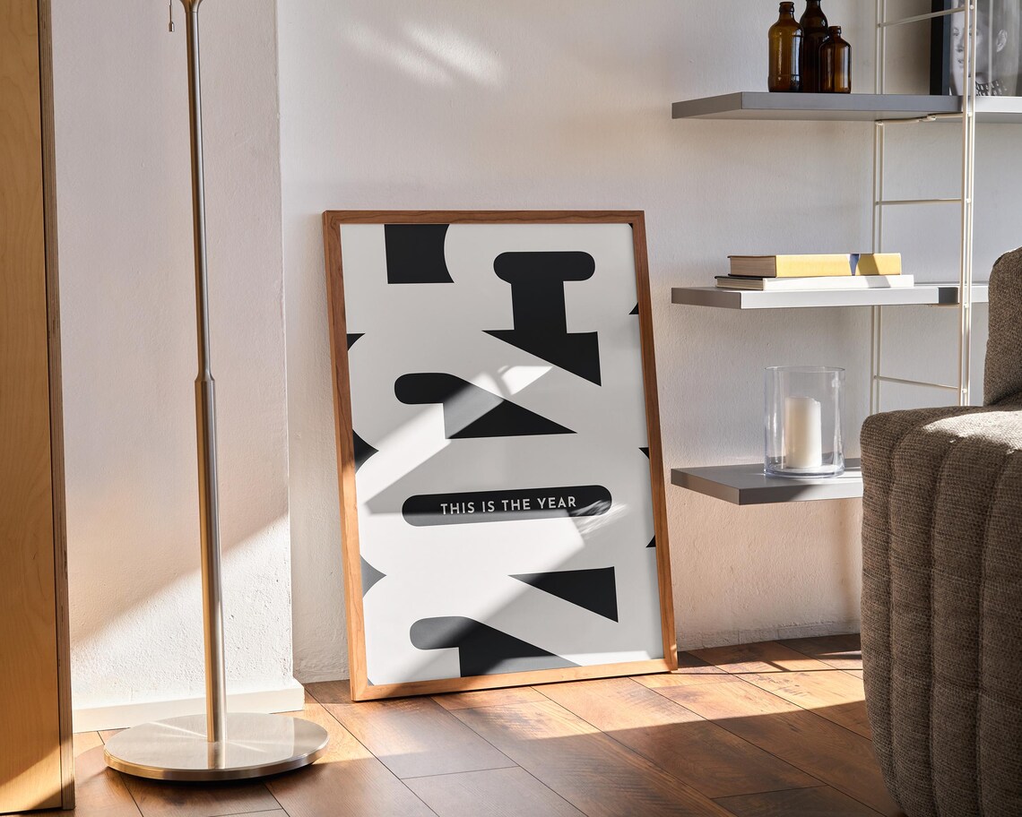 2025 New Year Motivational Typography Art Print - Image 3