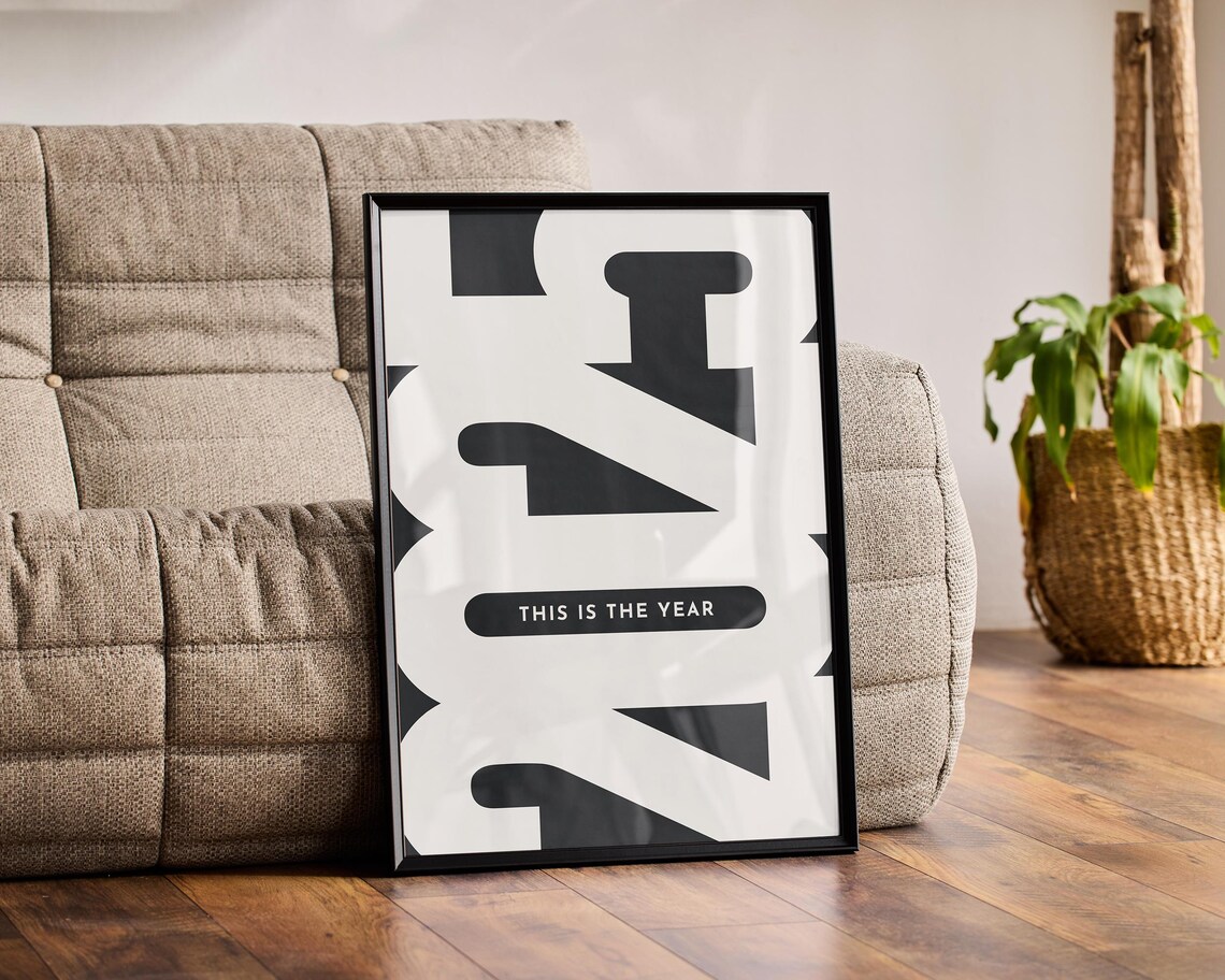 2025 New Year Motivational Typography Art Print - Image 4