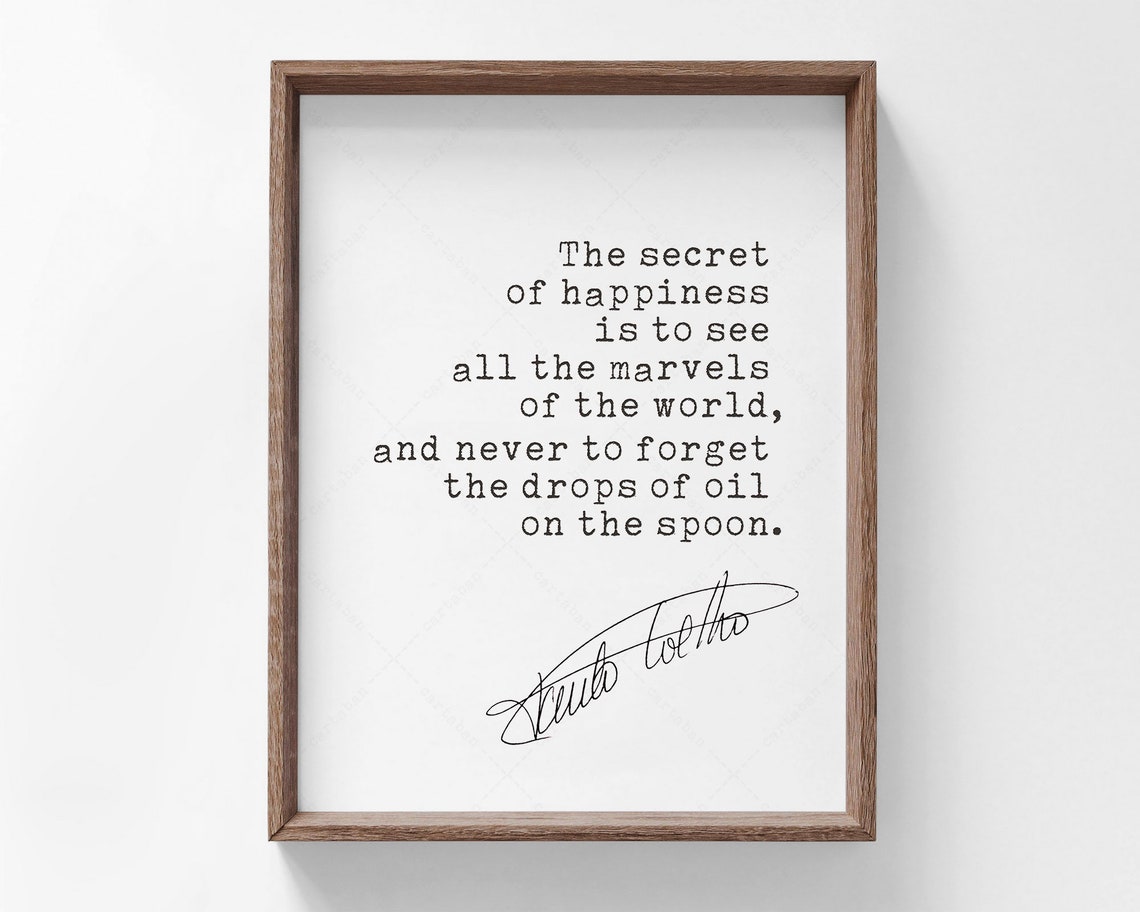 Paulo Coelho The Alchemist Secret Of Happiness Quote Typewriter Poster