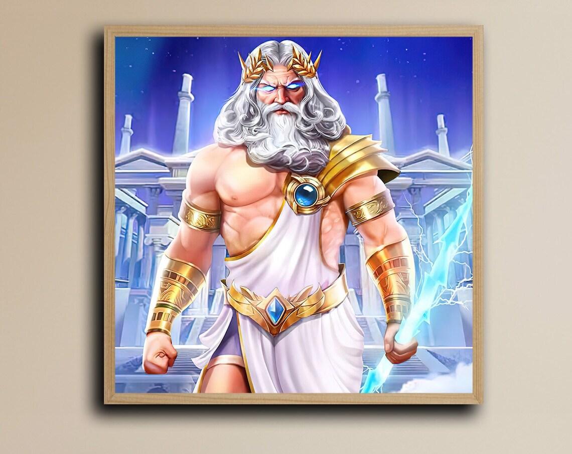 Zeus The Thunderer, Greek Mythology Art Print