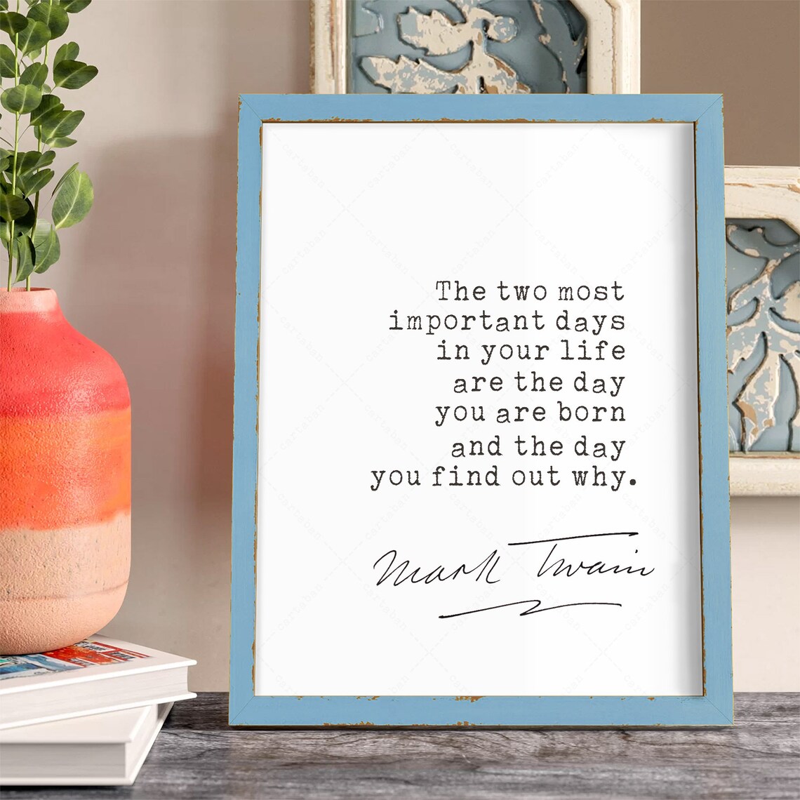 Mark Twain Quote Poster Print for Book Lovers - Image 3