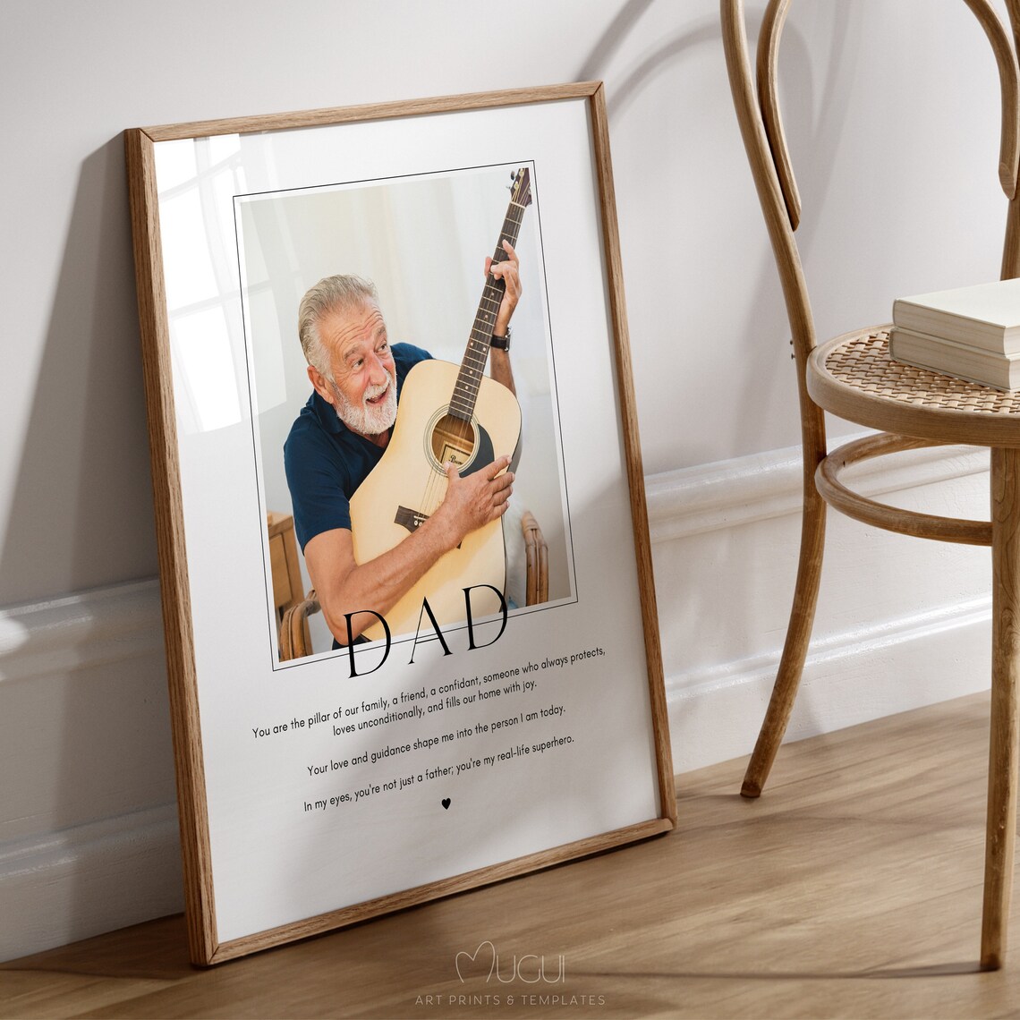 Dad Art Print, Customizable Father's Day Gift - Image 2