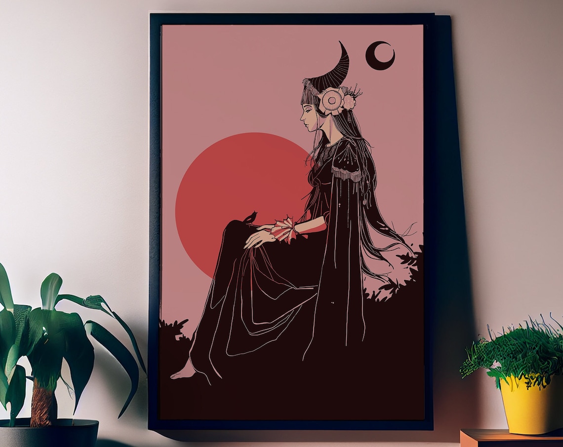 Persephone Queen Of The Underworld Art Print