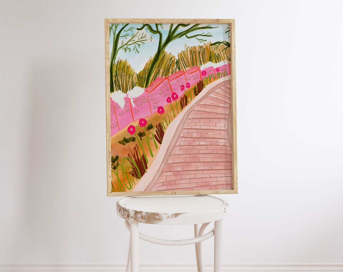 South Korea Scenery Painting Travel Poster