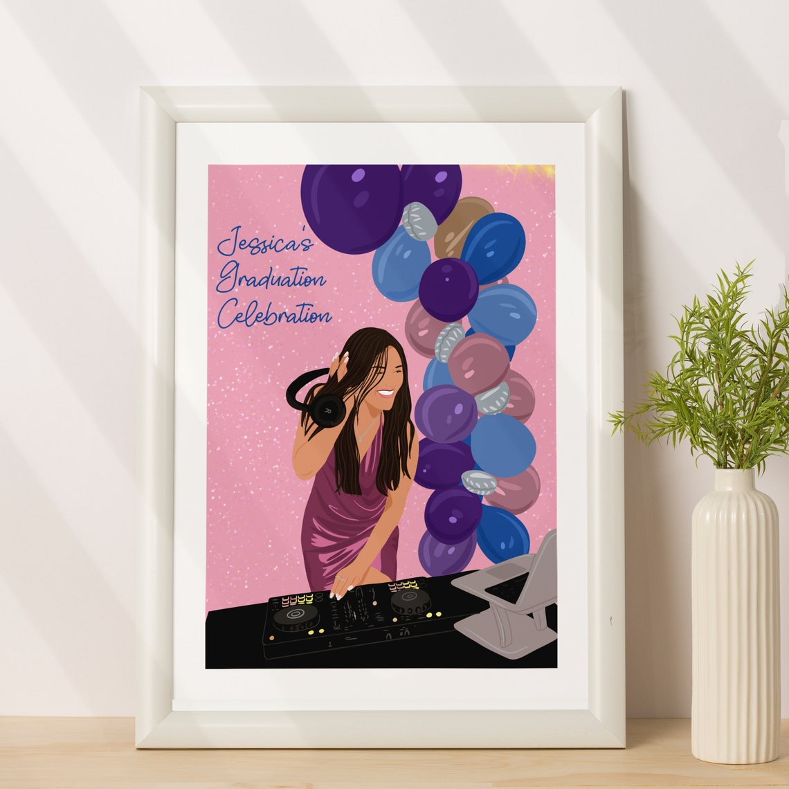 Custom Graduation Portrait With Dog Cambridge University 2023 Poster - Image 2