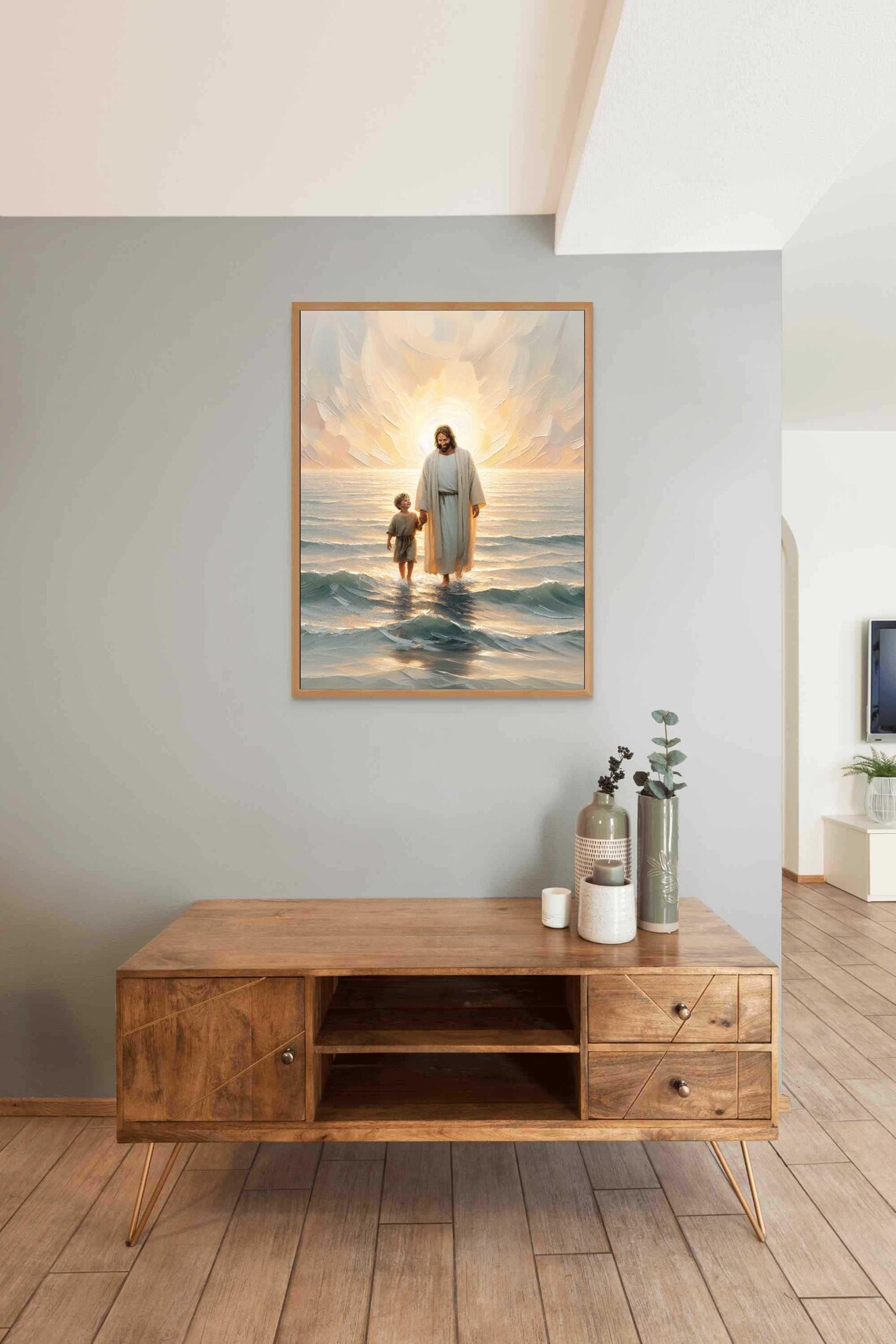 Walk With Jesus Christian Art, Bible Poster - Image 5