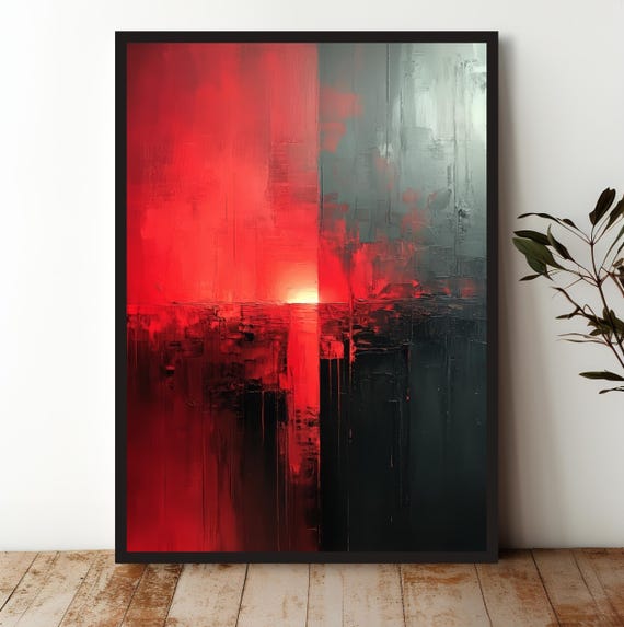 Abstract Sunset, Modern Wall Decor